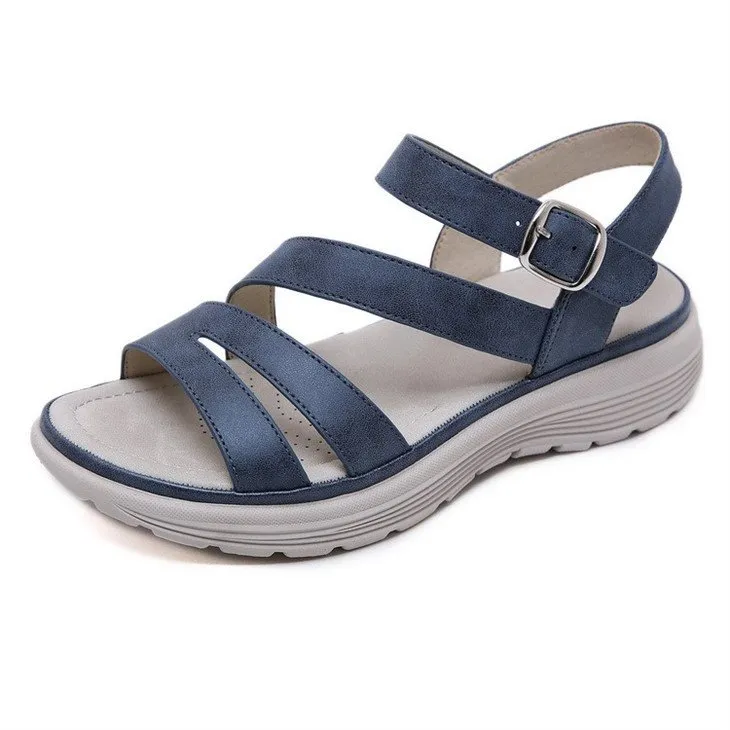 cute orthotic sandals-blue