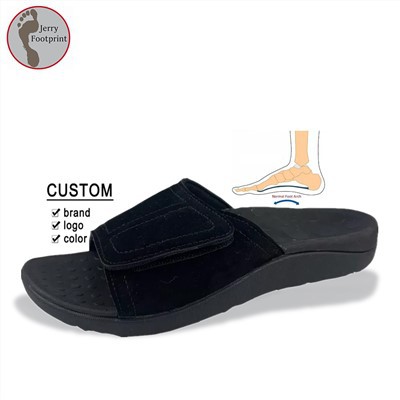 Foot Massage Plantar Fasciitis Sandal Treatment Vel-cro Strap Arch Support Slide Sandals