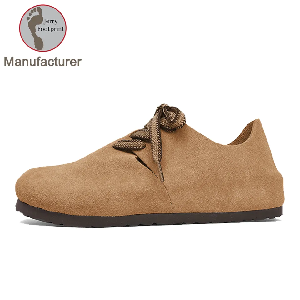 Custom High Quality Cork Clogs Sandals With Minimalist Buckle, Lace-up Sole Real Leather Natural Support - Expert Manufacturer