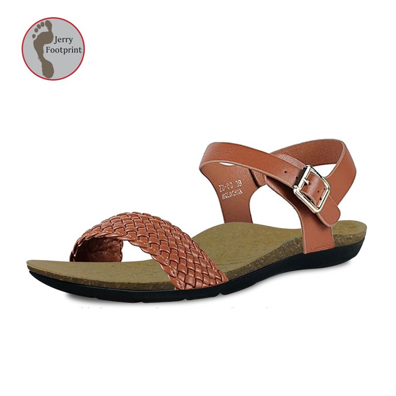 New Arch Support Cork Insole Women's Sandals With Ankle Strap Style