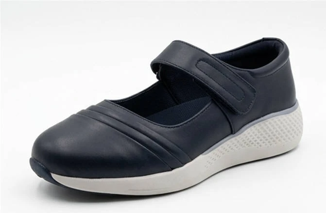 Women's Leather Wide-Toe Box Barefoot Mary Jane Shoes